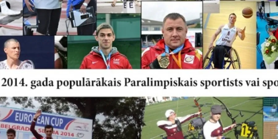 Latvijas Paralimpiskā komiteja aicina balsot par gada populārāko sportistu