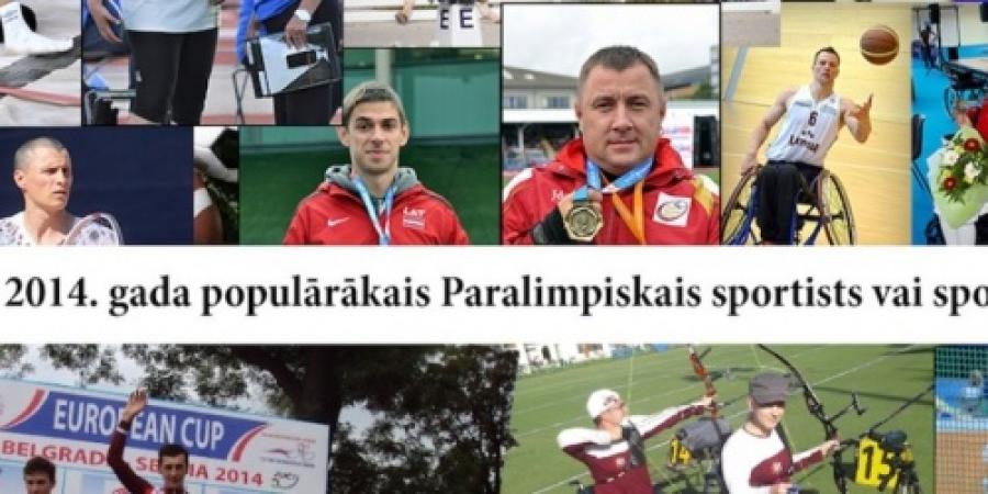 Latvijas Paralimpiskā komiteja aicina balsot par gada populārāko sportistu